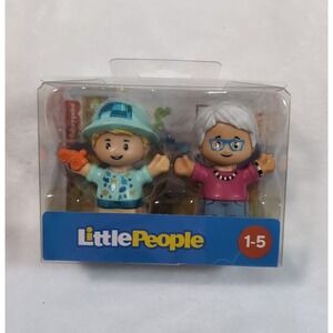 NewFisher-Price Little People Grandma & Grandson 2-Pack Figures Family Set HJW74